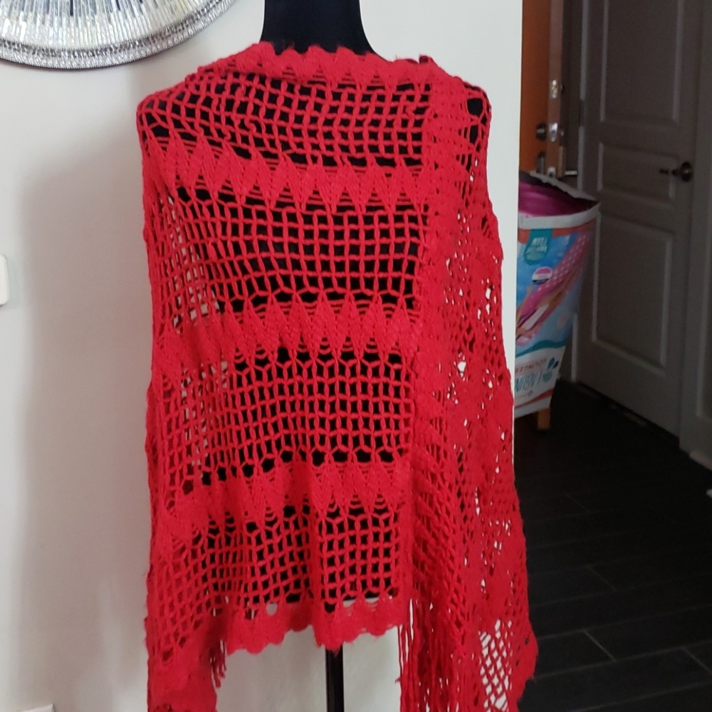 Red poncho
